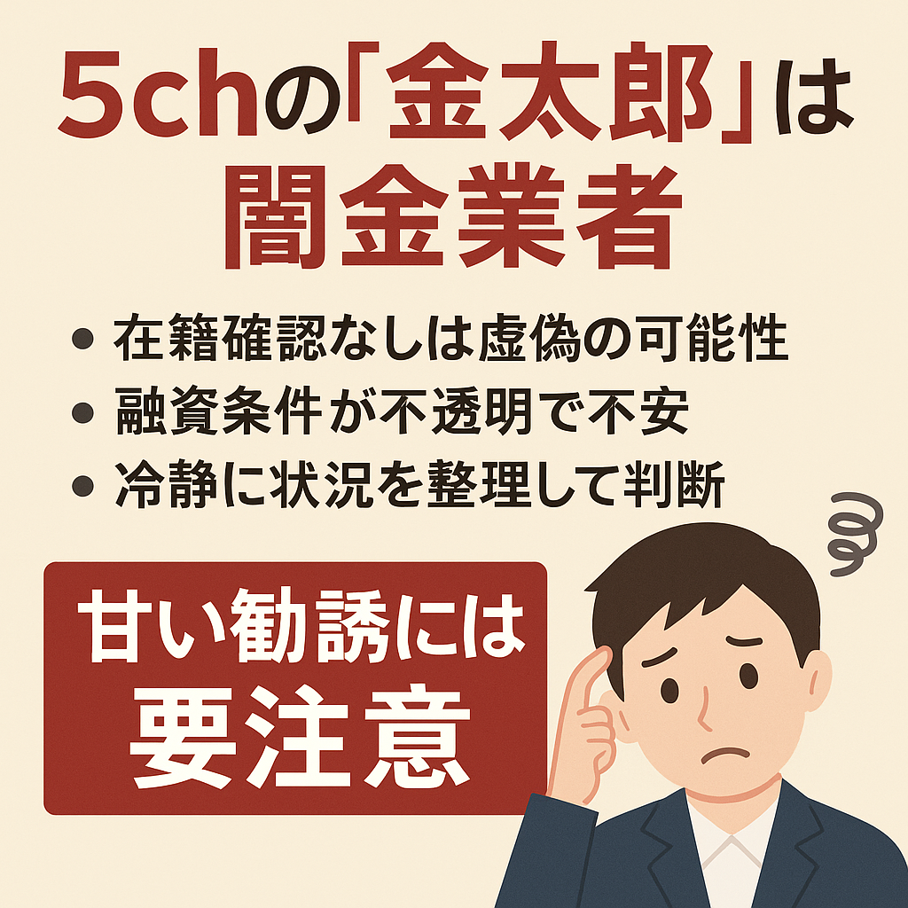 5chの闇金業者金太郎についての記事のアイキャッチ画像