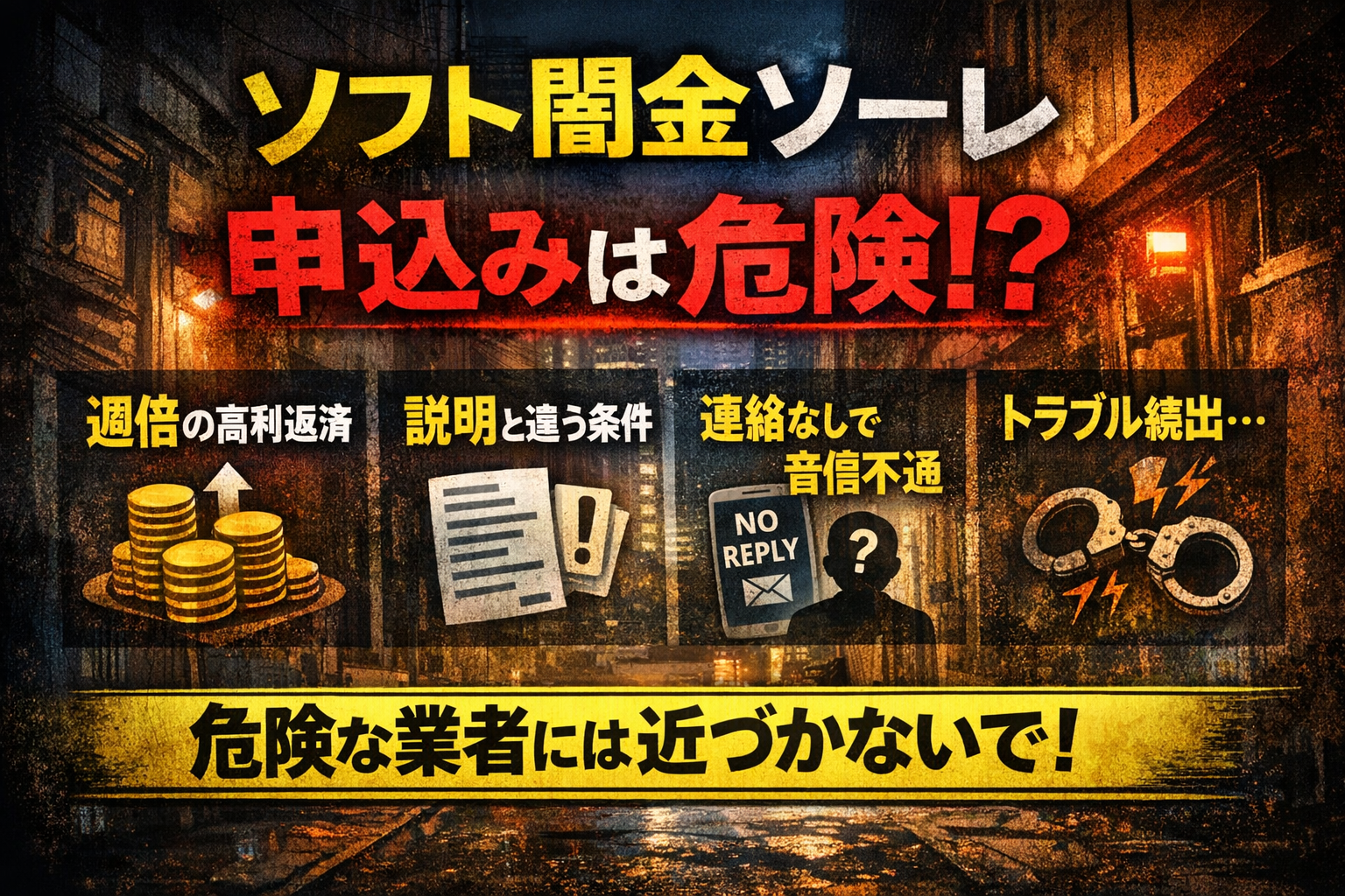 ソフト闇金ソーレは危ない？口コミで指摘される「週倍」「説明と違う貸付」などの不安点を解説