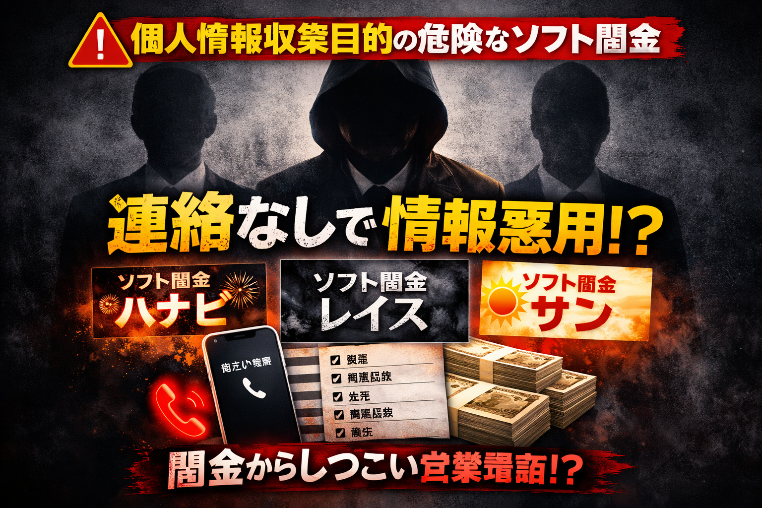 優良ソフト闇金レイスは本当に安全なのか？連絡が来ない実態と個人情報流出が疑われる危険性を解説