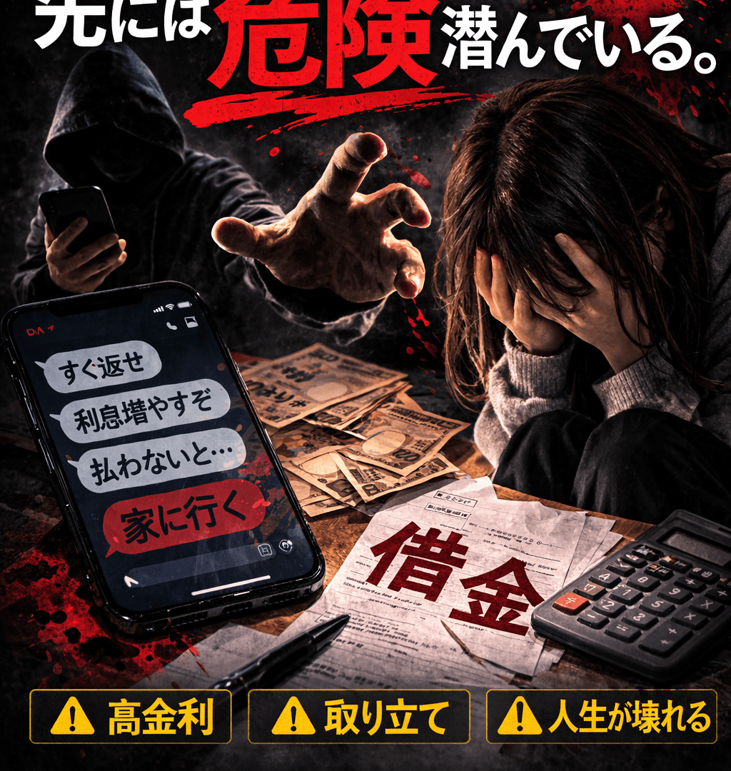 完全個人融資は危険。番号記載の個人闇金が極悪と言われる理由