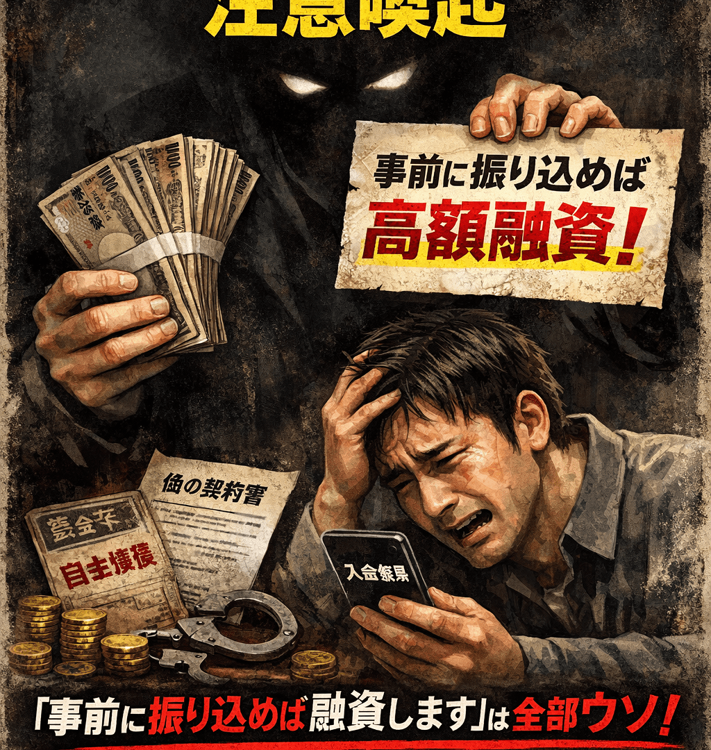 先振り融資は危険な騙し【注意喚起】