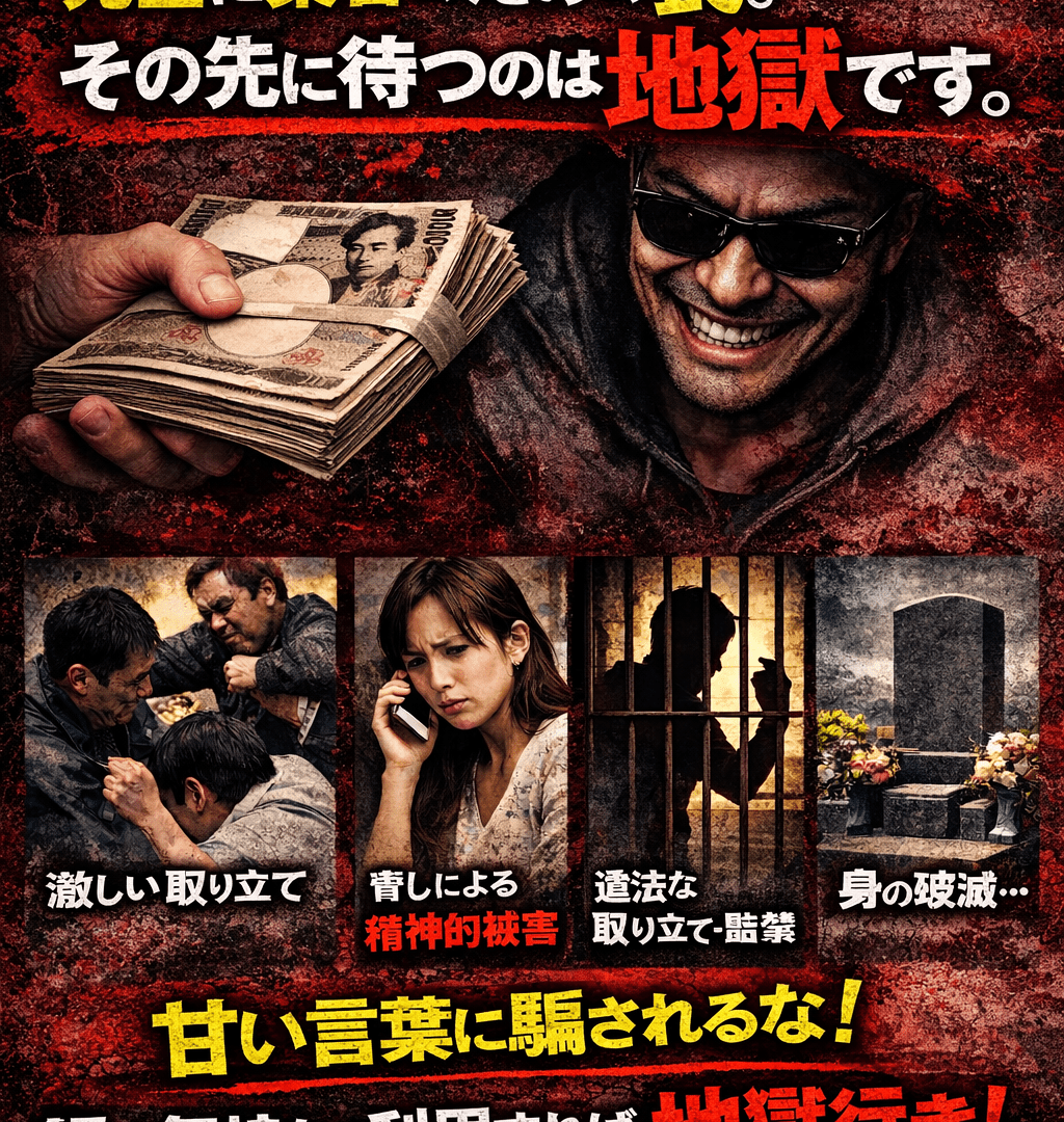 闇金の即日融資は危険｜利用するとどうなるのか【注意喚起】