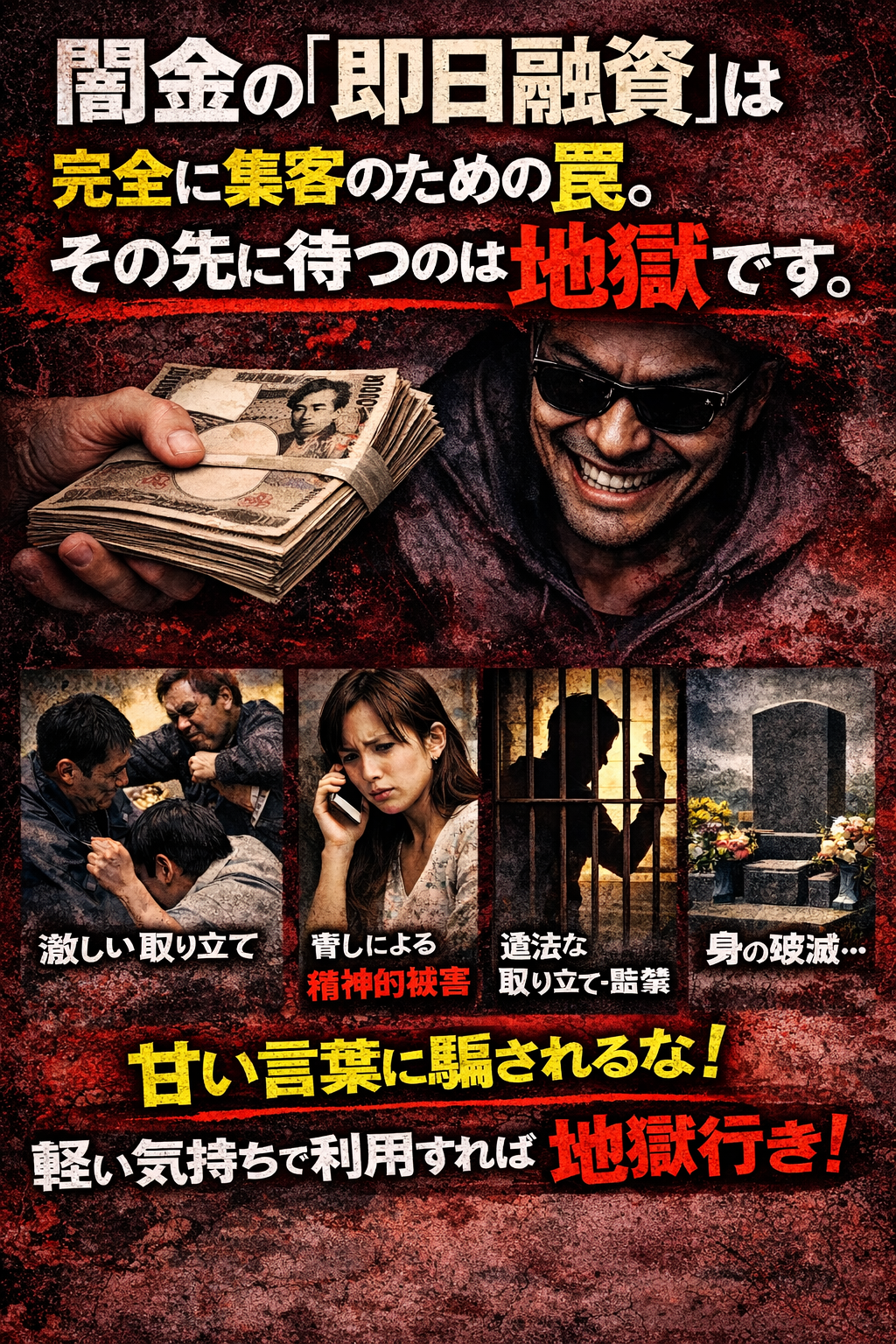 闇金の即日融資は危険｜利用するとどうなるのか徹底解説についてのアイキャッチ画像