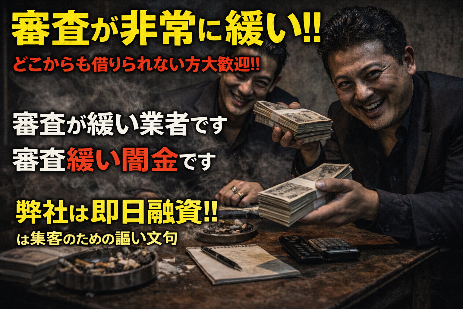 闇金が謳う「審査緩い」や「簡単なヒアリング」について徹底検証