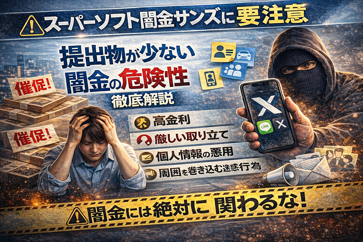 スーパーソフト闇金サンズに注意｜提出物が少ない闇金の危険な実態