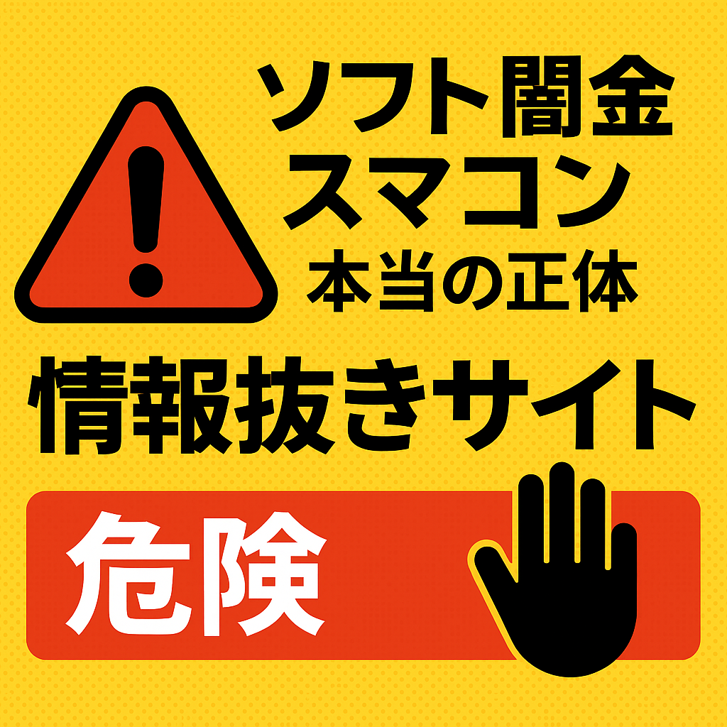 ソフト闇金スマコン本当の正体|優良を装う危険な情報抜きサイトの実態