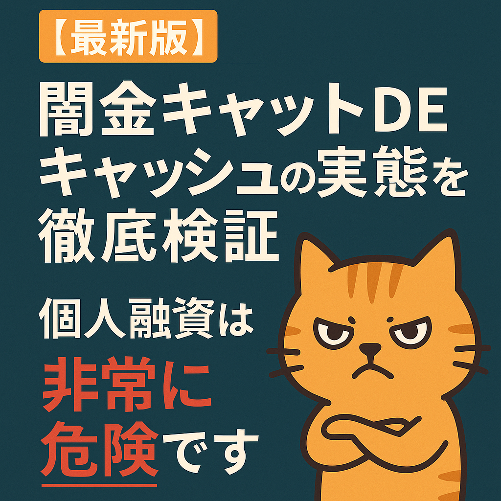 【最新版】闇金キャットDEキャッシュの実態を徹底検証